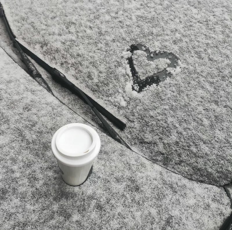 Cute winter scarf portrait in snow perfect winter aesthetic pfp