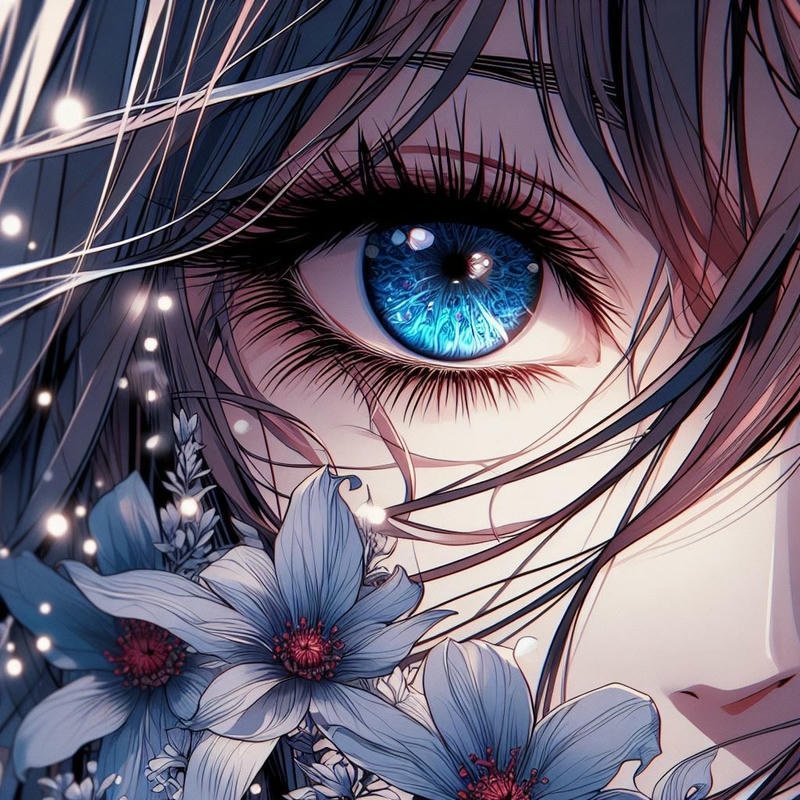 Dark aesthetic anime eye portrait perfect mysterious anime eye pfp
