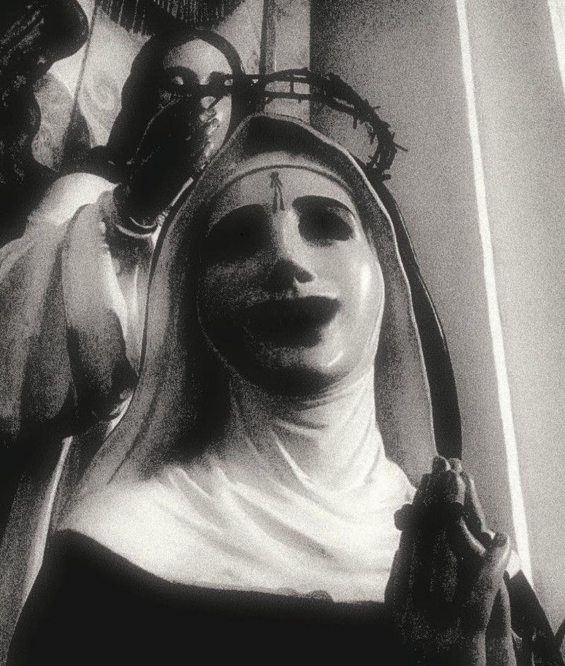 Dark intense face portrait with shadow lighting crazy pfp