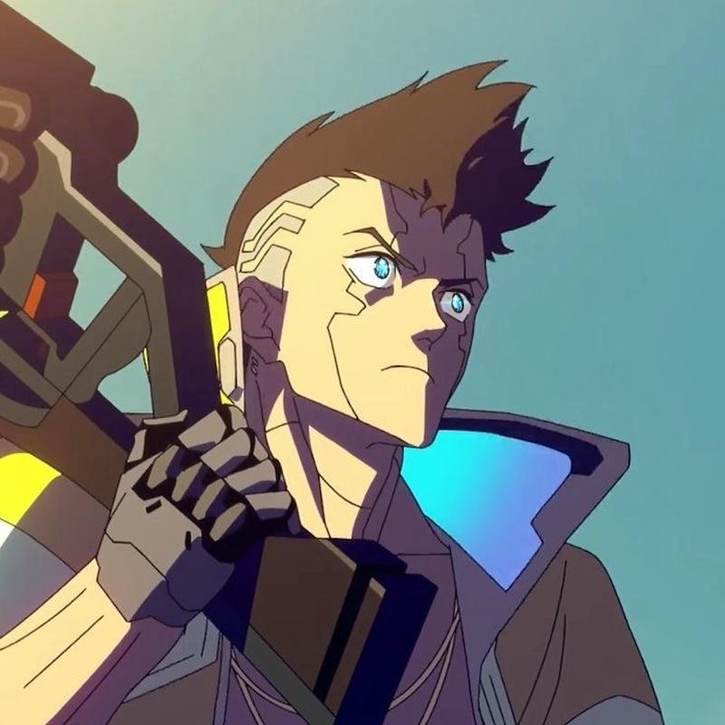 Dark neon David pfp cyberpunk aesthetic visuals