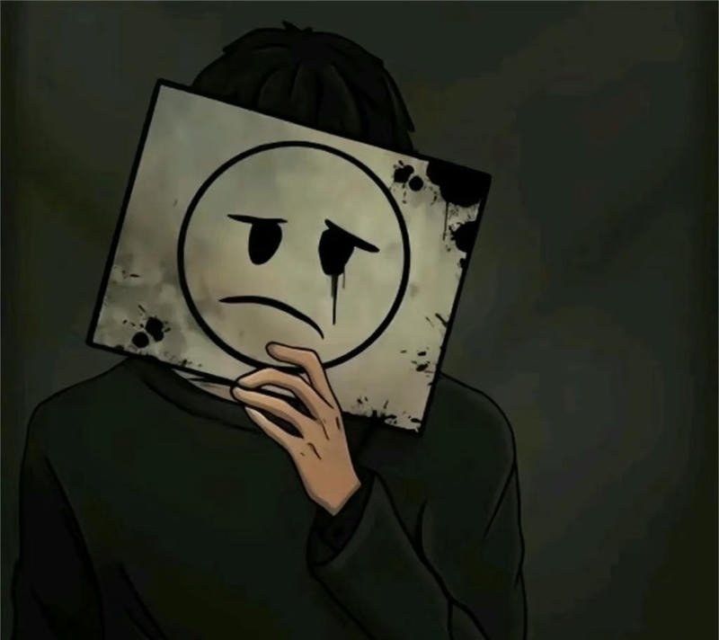 Dark soft lighting portrait with sad atmosphere sad boy pfp