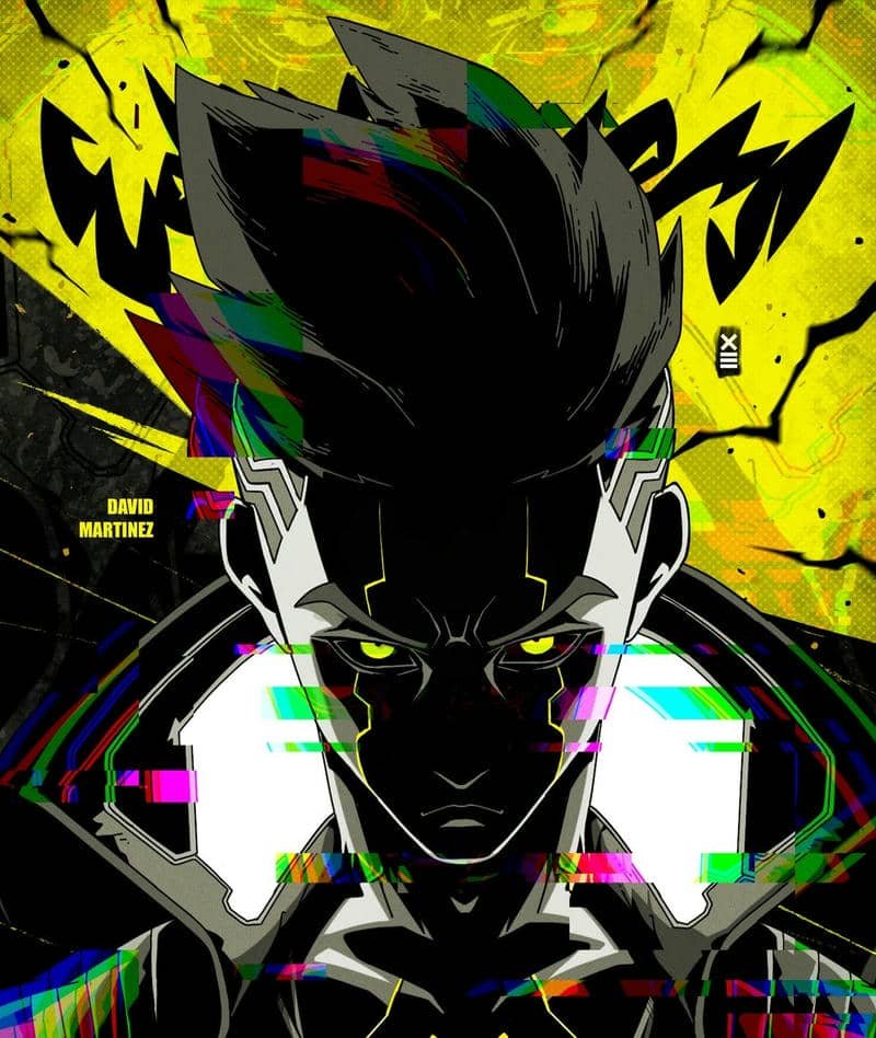 Digital neon world David pfp cyberpunk aesthetic