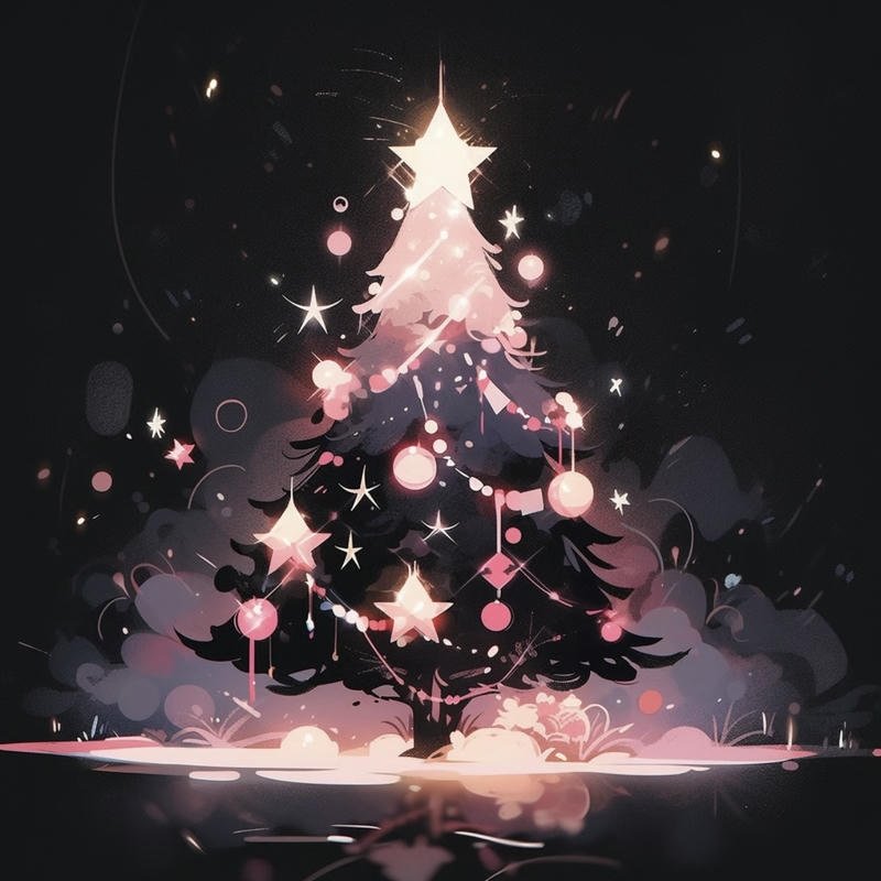 Dreamy holiday mood Christmas aesthetic profile look