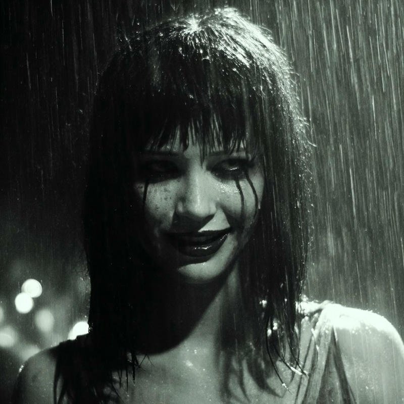 Electric background portrait with wild expression crazy pfp