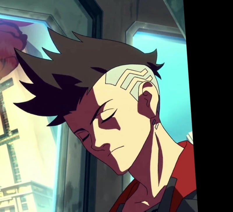 Electric futuristic aura David cyberpunk pfp theme