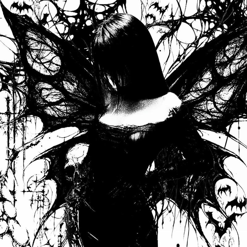 Electric neon background portrait with wild grin crazy pfp