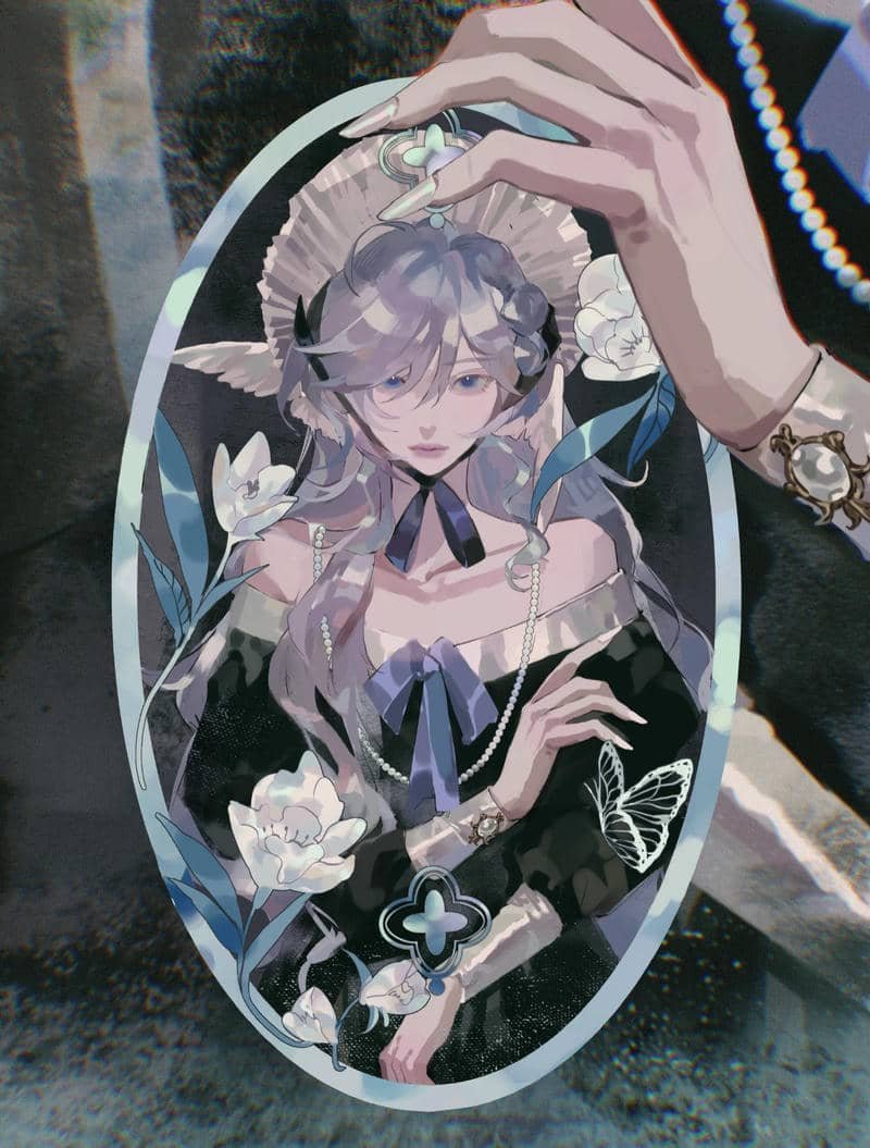 Elegant anime girl icons Robin pfp HSR style