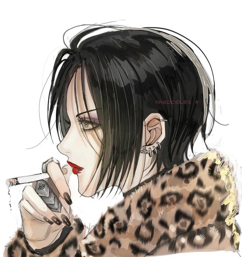 Elegant anime girl portrait inspired by Nana anime pfp