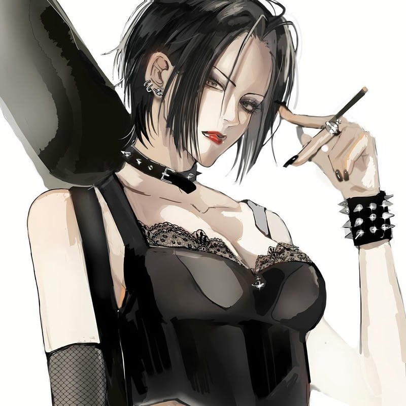 Emotional close up anime portrait Nana character nana anime pfp