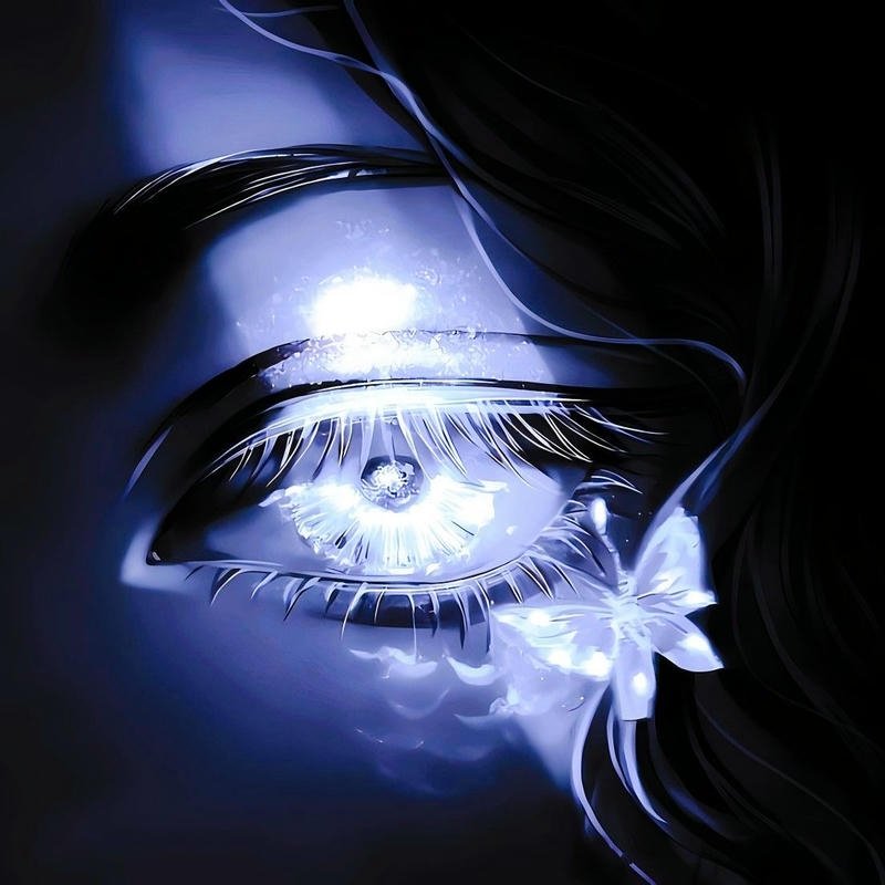 Eye anime pfp featuring magical fantasy anime eye design_