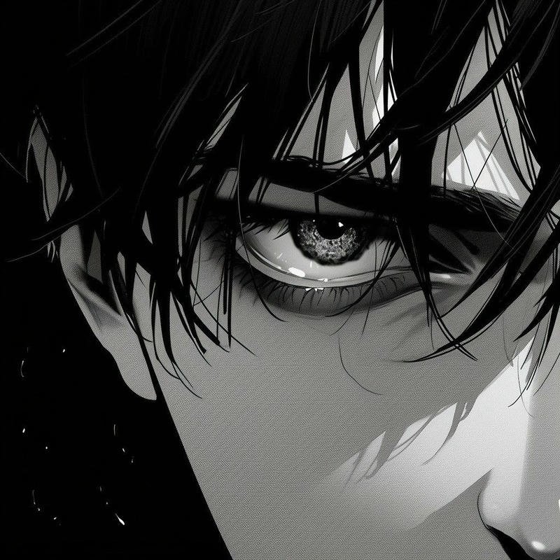 Eye anime pfp showing strong emotion through detailed eye art