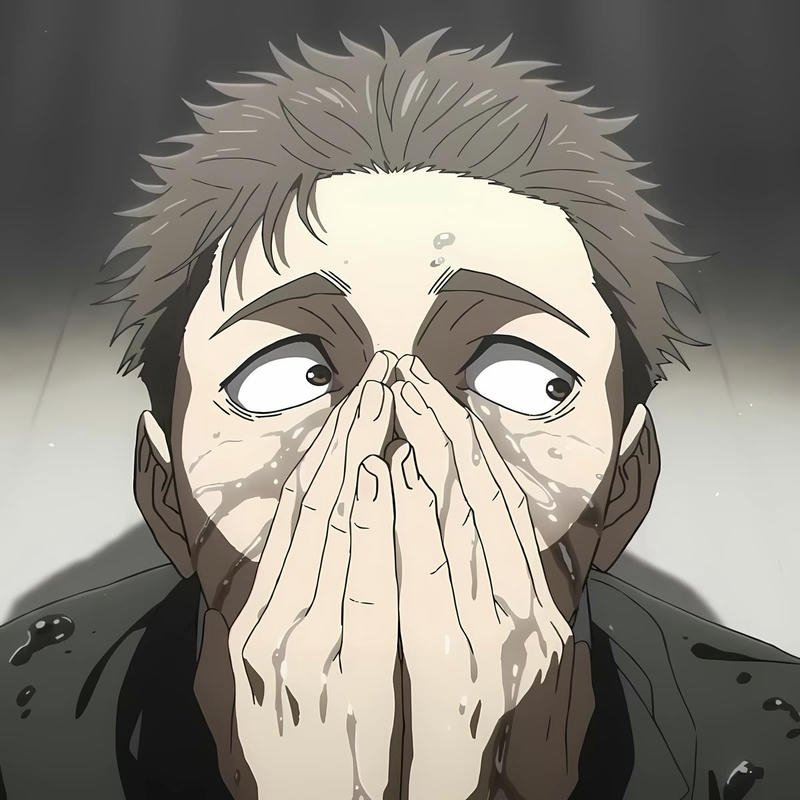 Funny reaction image turned into a creative anime meme pfp