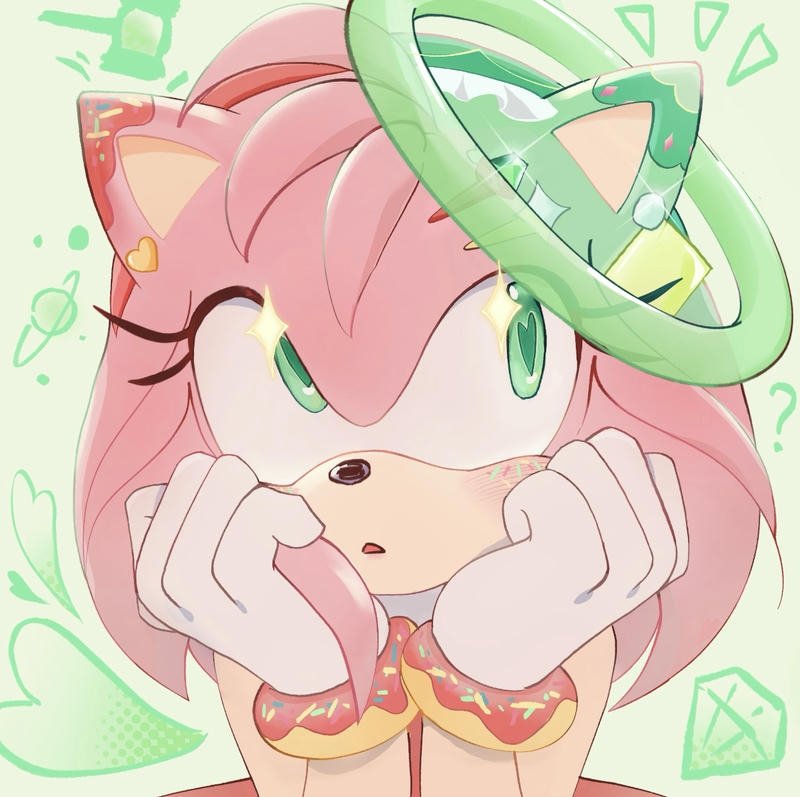 Gaming inspired profile avatar featuring Amy Rose Amy Rose pfp