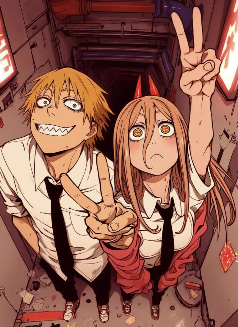 High contrast Denji pfp for striking profiles