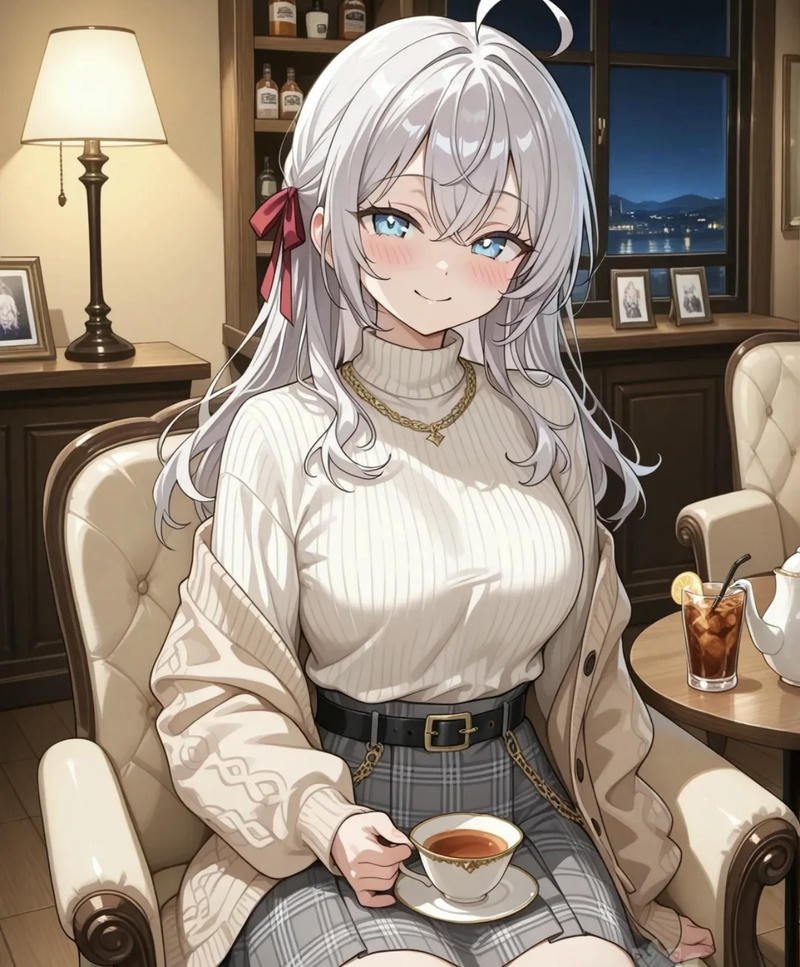 High detail anime eye expression Alya character portrait alya pfp anime