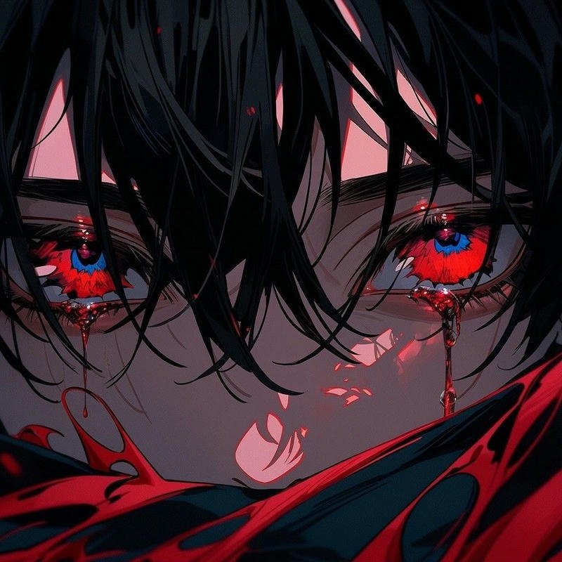 Intense anime eye close up portrait anime eye pfp