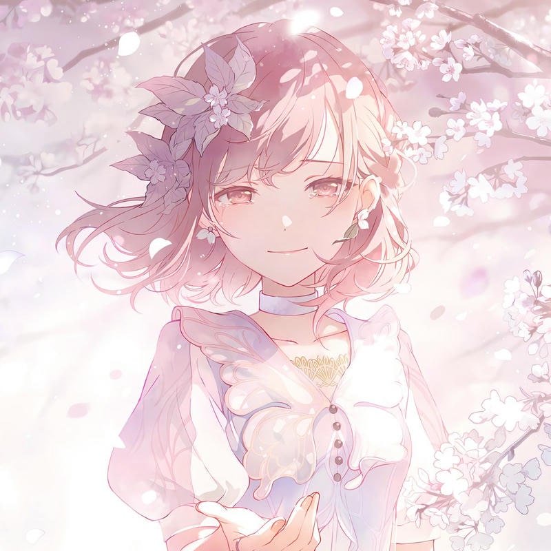 Lovely pink Ena Shinonome profile icons kawaii style