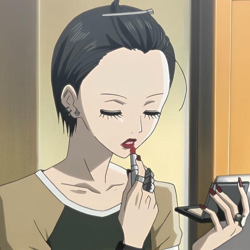 Minimalist anime avatar inspired by Nana anime pfp