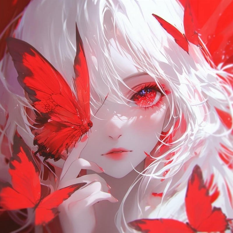 Minimalist anime eye illustration designed as aesthetic anime eye pfp