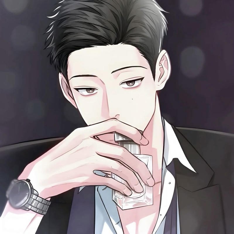 Modern anime character design portrait for stylish anime man pfp