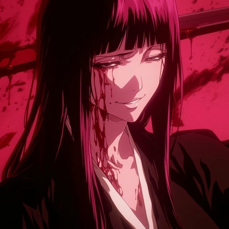 Mysterious smoke figure with cold expression badass pfp