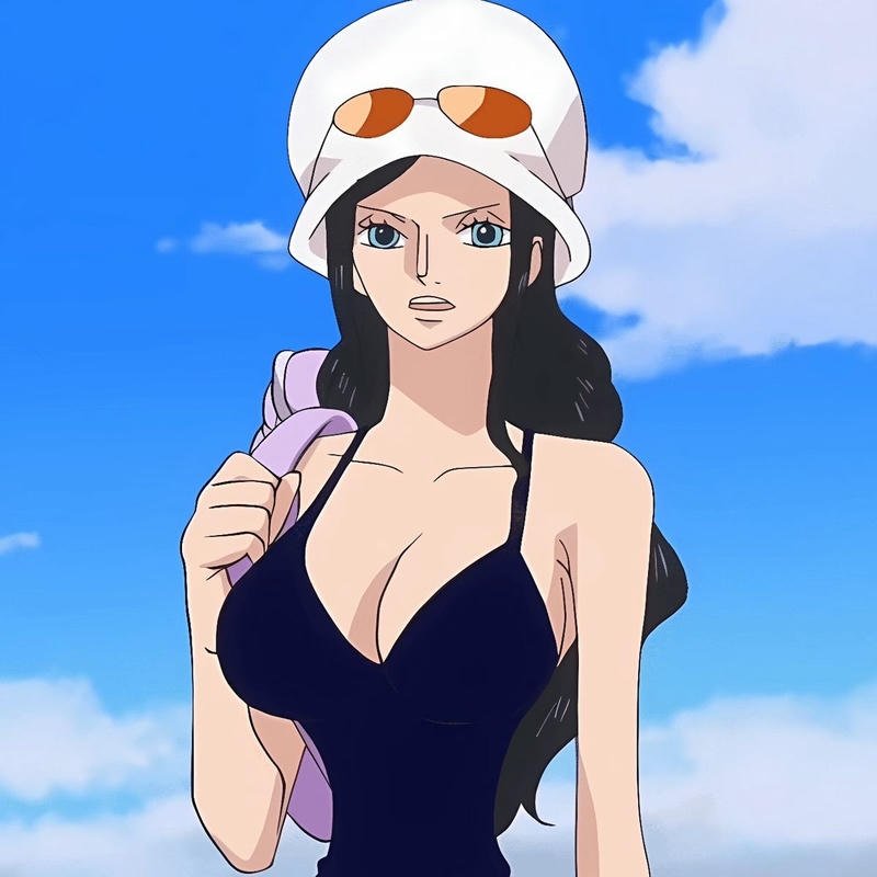 Nico Robin pfp aesthetic with elegant anime vibes