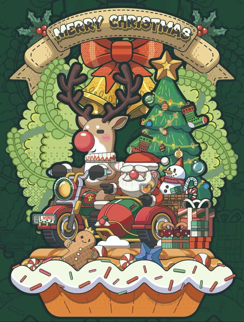 Pastel winter Christmas aesthetic pfp dreamy aesthetic