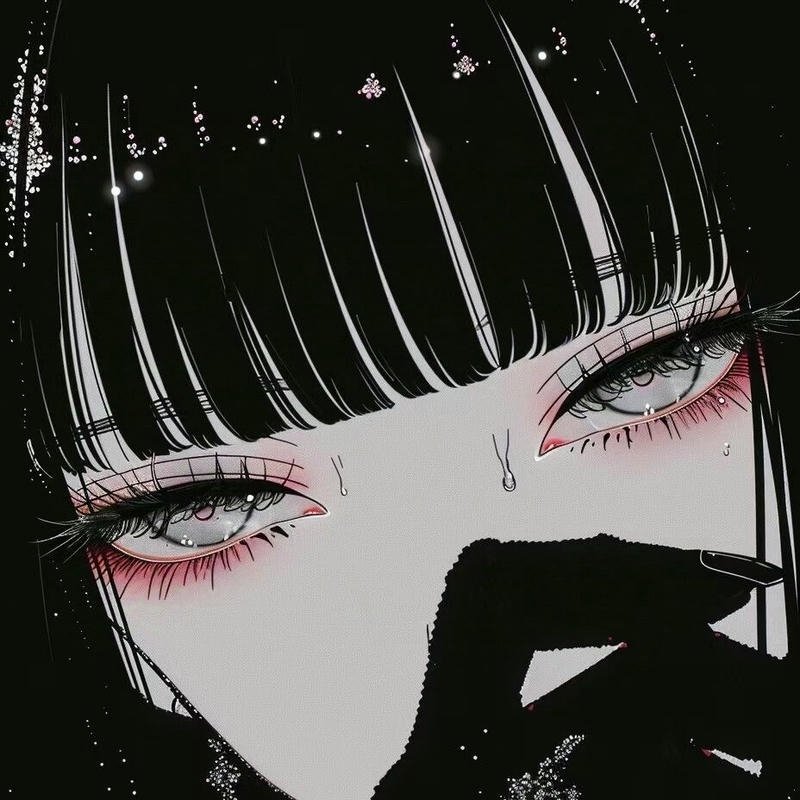 Pfp anime eye with bright colors and emotional anime expression