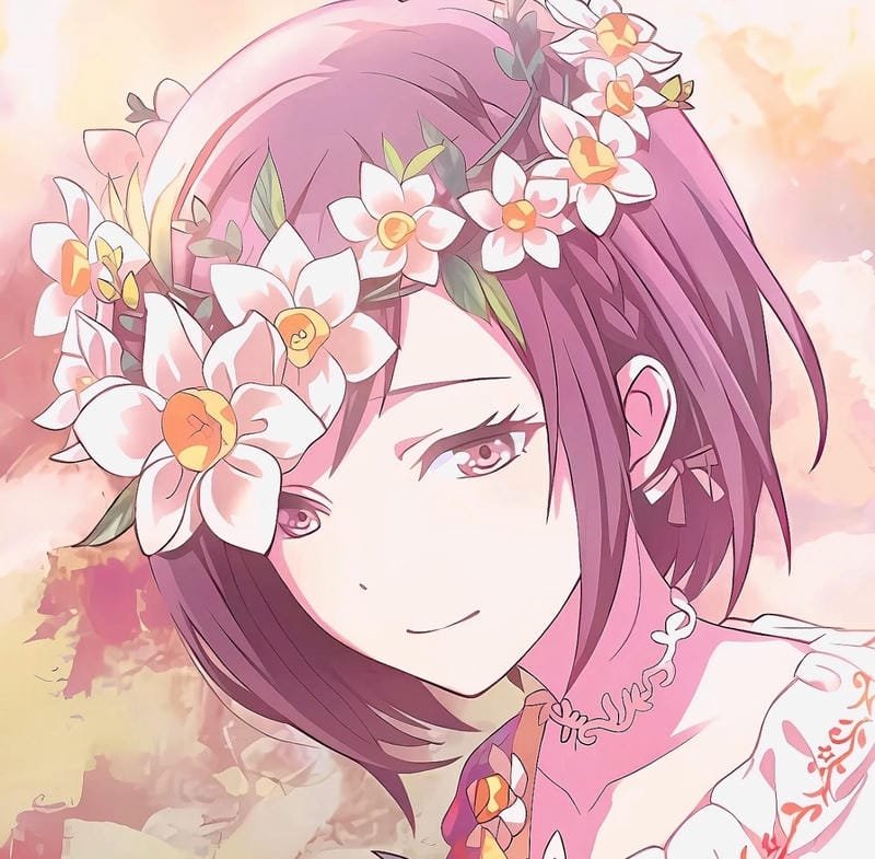 Pink themed Ena Shinonome pfp dreamy look