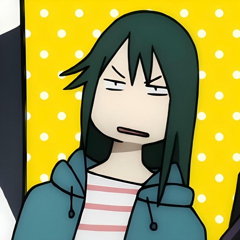 Playful anime meme pfp with over the top dramatic anime expression