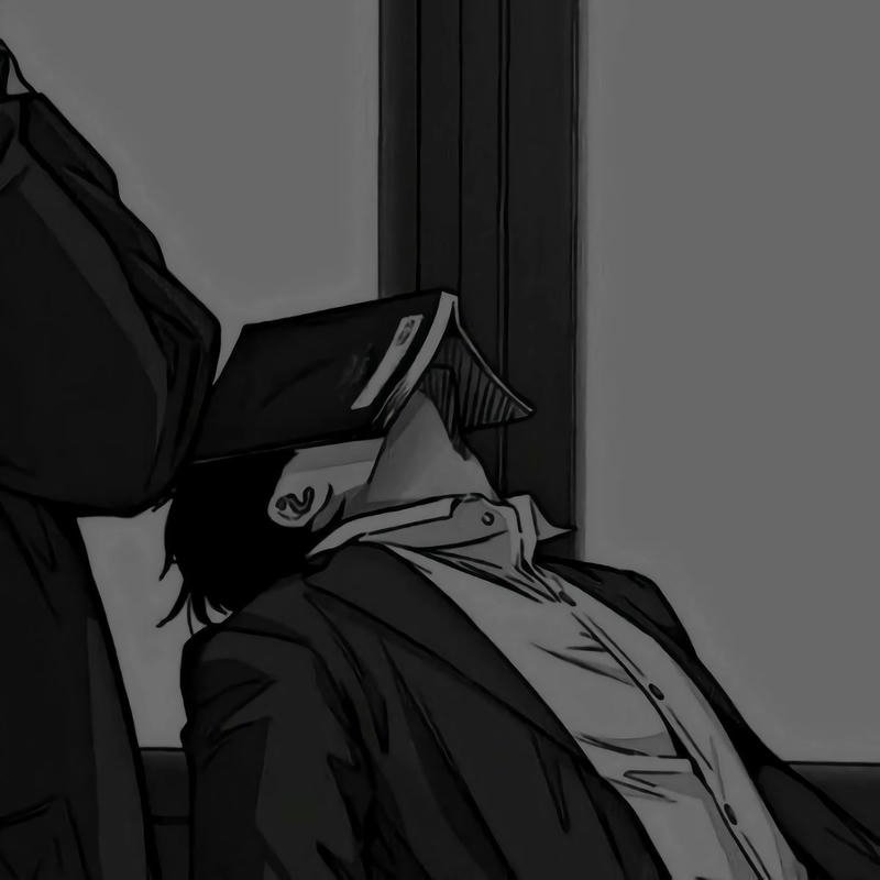 Sad boy pfp anime Kaneki style emotional portrait