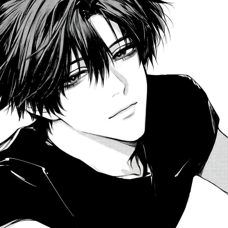 Serious anime male expression portrait anime man pfp for profile