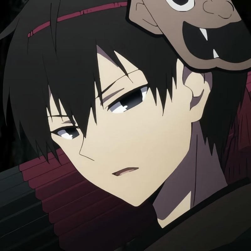 Sharp hairstyle anime male portrait anime man pfp avatar