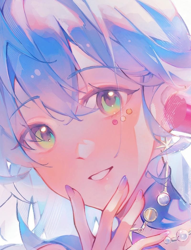 Soft elegant anime mood Robin pfp HSR design