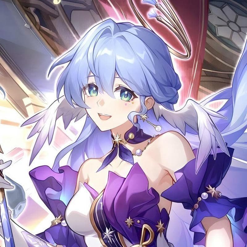 Soft light aesthetic Robin pfp HSR visuals