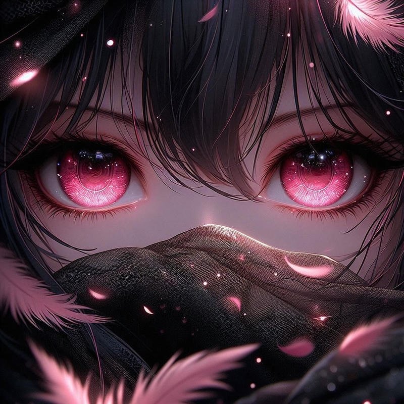 Soft pastel anime eye portrait perfect for anime eye pfp