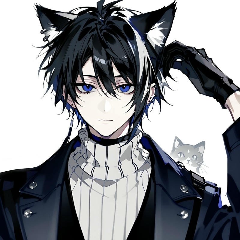 Strong anime male character portrait for profile anime man pfp