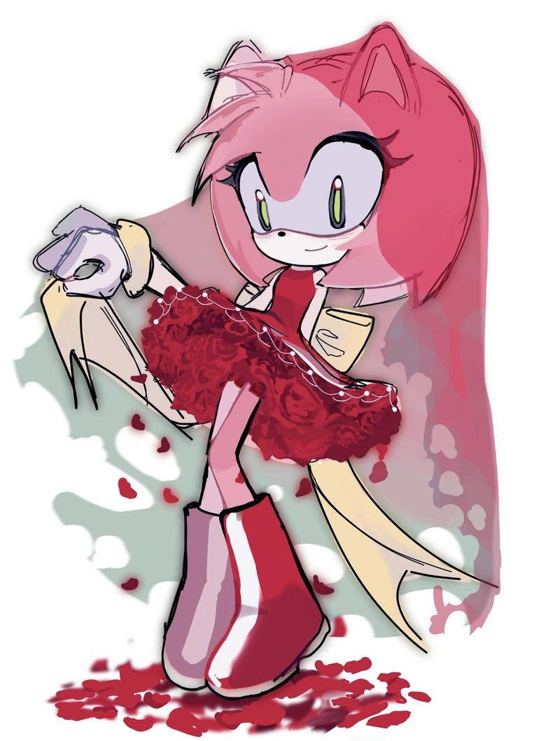 Stylish Amy Rose portrait perfect aesthetic gaming Amy Rose pfp