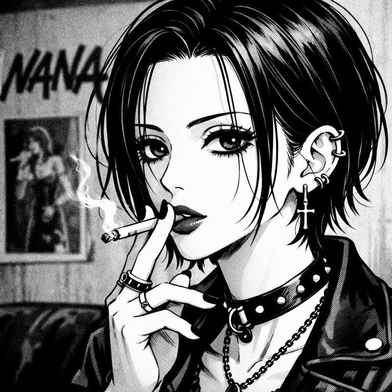 Stylish aesthetic anime girl avatar Nana themed nana anime pfp