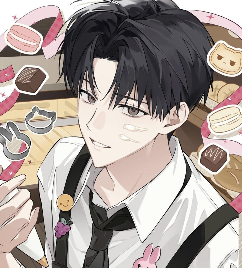 Stylish hoodie wearing anime character portrait for cool anime man pfp