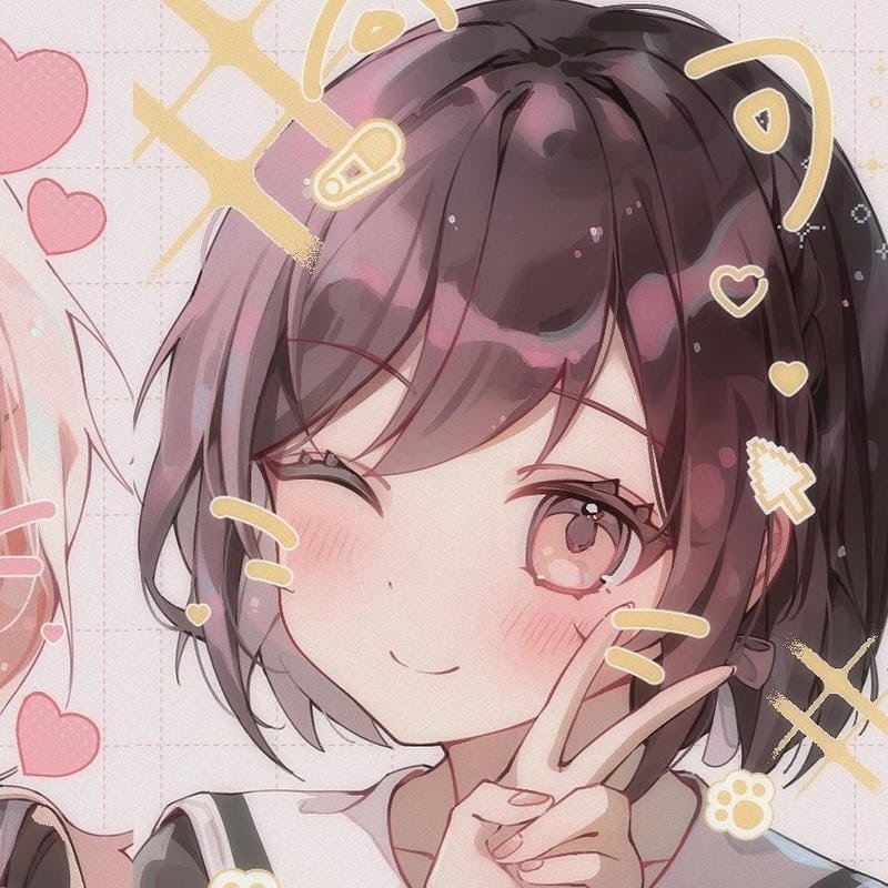 Stylish pink Ena Shinonome avatar for cute profiles