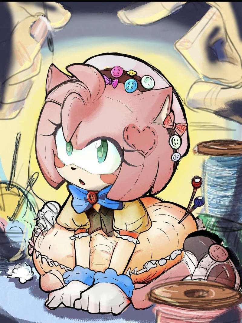 Sweet Amy Rose smiling aesthetic avatar design Amy Rose pfp