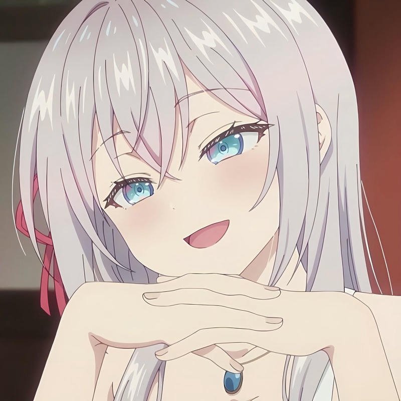 Sweet smiling anime girl portrait Alya character aesthetic alya pfp anime