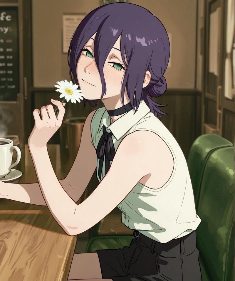 Trendy anime edits centered around reze pfp theme