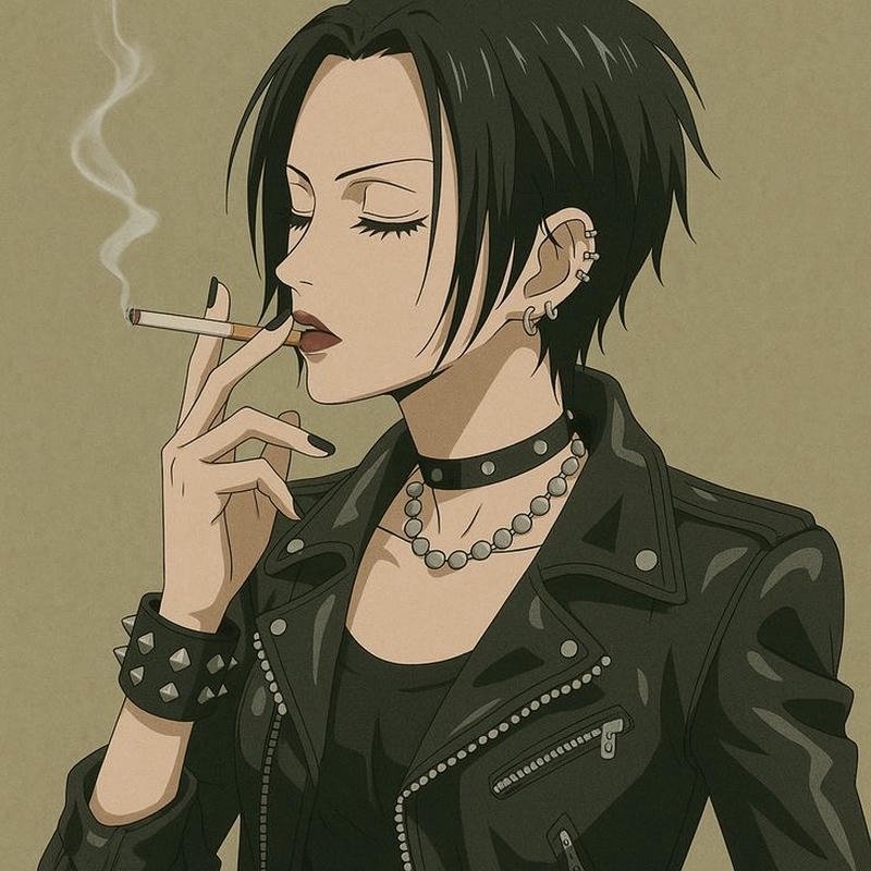 Vintage aesthetic anime girl portrait Nana anime pfp