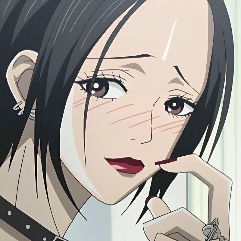 Vintage anime style portrait inspired by Nana anime pfp