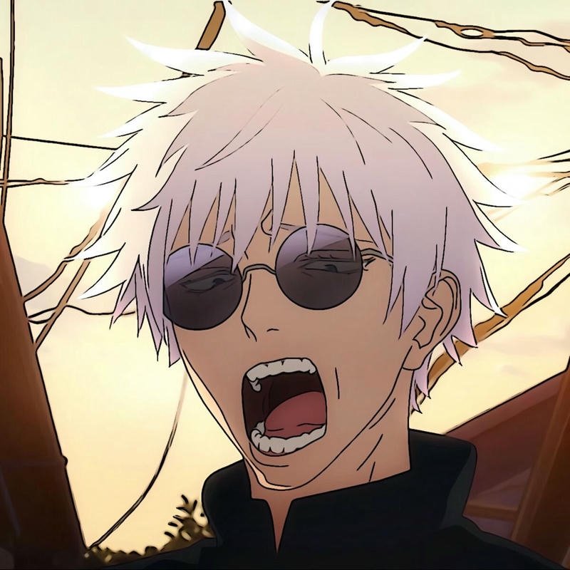 Viral anime meme pfp with exaggerated panic expression for funny avatars