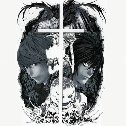 anime fanart inspired death note pfp profile image