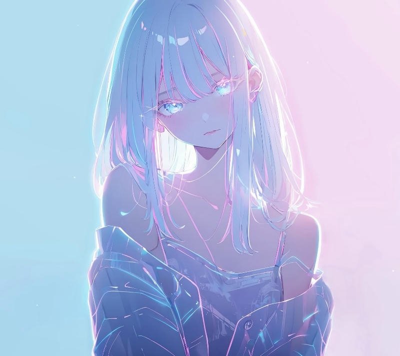 anime girl portrait with cherry blossoms anime 4k pfp aesthetic