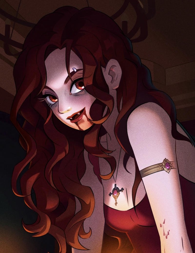 dark rage anime boy portrait with blood stains anime bloody pfp